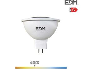 8425998983371 - E3 98337 Bombilla Dicroica Led Mr16 (Gu53) 5W 12V 450Lm 4000K Luz Dia Ø5X5Cm EDM