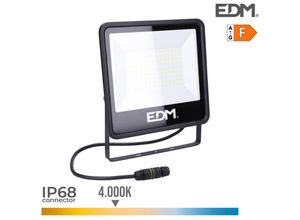 8425998704099 - E3 70409 Foco Proyector Led 100W 8200Lm 4000K Luz Dia Black Series 246X228X29Cm EDM