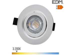 8425998316421 - Downlight led empotrar 9W 806Lm RA80 3200K redondo marco cromo EDM