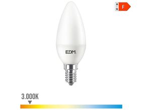 8425998980738 - Bombilla vela led E14 8W 806 lm 3000K luz calida Ø38x114cm EDM