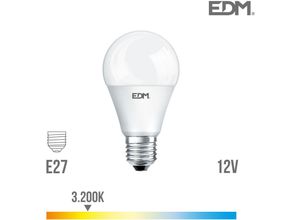 8425998988505 - E3 98850 Bombilla Standard Led 12V Ac Dc E27 10W 810Lm 3200K Luz Calida Ø59X11Cm EDM