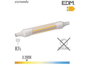 8425998989861 - E3 98986 Bombilla Lineal Led 118Mm R7S 9W 1100Lm 3200K Luz Calida Base Ceramica Ø15X118Cm EDM