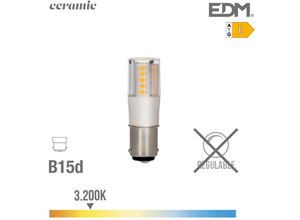 8425998989359 - E3 98935 Bombilla Bayoneta Led B15D 6W 700Lm 3200K Luz Calida Ø17X57Cm EDM