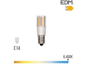 8425998988932 - E3 98893 Bombilla Tubular De Led E14 55W 700Lm 6400K Luz Fria Ø18X57Cm EDM