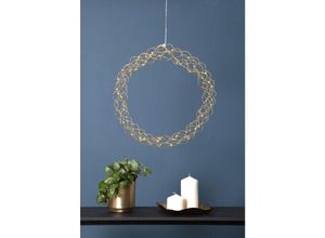 7391482024107 - Star Trading - led Lichterkranz Curly von Fensterlicht Weihnachten warmweiß aus Draht und Kunststoff in Messing Transparent mit Kabel ø 45 cm 7391482024107 - Star Trading - led Lichterkranz Curly von Fensterlicht Weihnachten warmweiß aus Draht und Kunststoff in Messing Transparent mit Kabel ø 45 cm