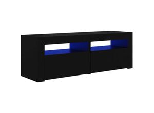 8720286217665 - Bonnevie - TV-SchrankTV-Möbel mit LED-Leuchten Schwarz 120x35x40 cm vidaXL 8720286217665 - Bonnevie - TV-SchrankTV-Möbel mit LED-Leuchten Schwarz 120x35x40 cm vidaXL