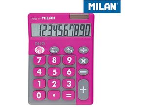 8411574045007 - E3 64147 Blister Calculadora Duo 10 Digitos Rosa Teclas Grandes Milan