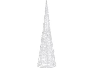 8720286414972 - LED-Kegel Acryl Weihnachtsdeko Pyramide Kaltweiß 120 cm Vidaxl 68014