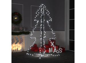 8720286433935 - Bonnevie - WeihnachtsbaumKunstbaum Kegelform 200 LEDs Indoor Outdoor 98x150 cm vidaXL