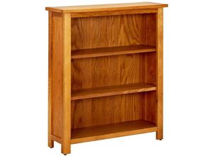 8718475533177 - Bonnevie - BücherregalStandregal 3 Fächer 70x225x82 cm Massivholz Eiche vidaXL