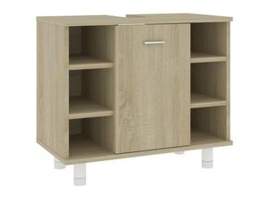 8720286133811 - Bonnevie - BadezimmerschrankBadschrank Sonoma-Eiche 60x32x535 cm Holzwerkstoff vidaXL