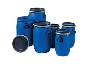 4023122110088 - Kunststoff-Weithalsfass 30 Liter blau lebensmittelecht mit UN-Kennzeichnung - 824400 - Graf