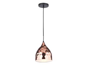 3800157610872 - VT-8170 LED-Kronleuchter-Tropfen-E27-Lampenfassung aus roségoldenem Metall roségoldener Spiegel d 170 mm sku 3714 - Rose Gold - V-tac