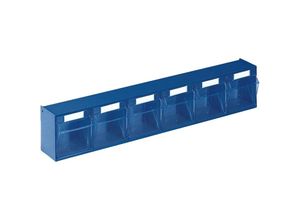 4054773014333 - LOCKWEILER 1500691 Klarsichtmagazin H113xB600xT91mm 6 x B Kunststoff blau