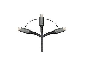 4014619881451 - USB 20 Lade -Datenkabel Good Connections USB-C an USB-C Leistung 240 W bis 480 Mbit s Länge 3 m schwarz 4014619881451 - USB 20 Lade -Datenkabel Good Connections USB-C an USB-C Leistung 240 W bis 480 Mbit s Länge 3 m schwarz