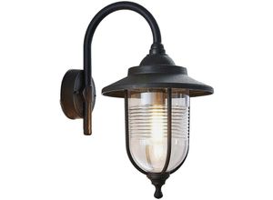 4251096561432 - Lindby - Außenwandlampe Naisha Diffusor mit Rillen - Schwarz (ral 9005) 4251096561432 - Lindby - Außenwandlampe Naisha Diffusor mit Rillen - Schwarz (ral 9005)