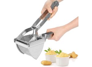 7295824499281 - Kartoffelpresse manuelle Kartoffelpresse aus Edelstahl Kartoffelstampfer für Gemüse Obst und Lebensmittel - Rosvola