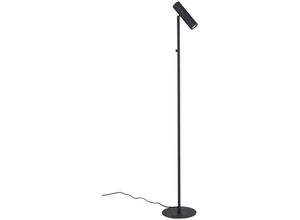 5713917016914 - - Paris Stehlampe in Schwarz mit 210 cm langem Stoffkabel Birne GU10 5W LEDIP20 25x25x150 cm