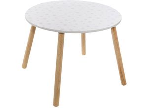 3560233814937 - Atmosphera Créateur Dintérieur - Kindertisch weiß mit Sternen ø 60 cm