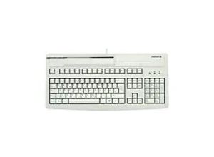 4025112084720 - CHERRY MultiBoard V2 G80-8000 kabelgebundene Tastatur mit Kartenlesegerät (USB hellgrau)