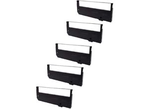 4062692044232 - Vhbw - 5x Farbband Schriftband kompatibel mit Tally Genicom T6045 T6050 T6082 T6090 T6091 T6092 Nadeldrucker Bondrucker - Schwarz