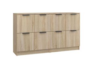 8720287122661 - Bonnevie - 2 Stk SideboardsKommode Sonoma Eiche 60x30x70 cm Holzwerkstoff vidaXL 8720287122661 - Bonnevie - 2 Stk SideboardsKommode Sonoma Eiche 60x30x70 cm Holzwerkstoff vidaXL