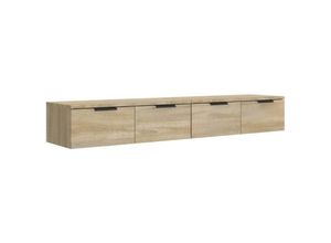 8720287123545 - Bonnevie - Wandschränke 2 Stk Wandhängeschrank Sonoma-Eiche 68x30x20 cm Holzwerkstoff vidaXL