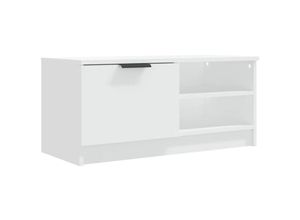 8720286965764 - Bonnevie - TV-SchrankTV-Möbel Weiß 80x35x365 cm Holzwerkstoff vidaXL