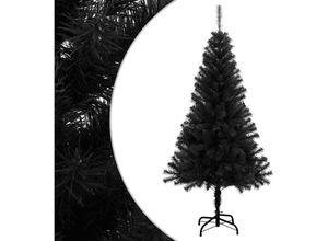 8720286014752 - Künstlicher WeihnachtsbaumKunstbaum mit Ständer Schwarz 150 cm pvc Vidaxl