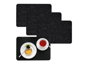 4057216038460 - DuneDesign 4 Extra-Dicke Filz Tischsets 43x30x05cm Edle Platzsets Platzdeckchen Tisch-Unterlage Filzunterlage Anthrazit - anthrazit 4057216038460 - DuneDesign 4 Extra-Dicke Filz Tischsets 43x30x05cm Edle Platzsets Platzdeckchen Tisch-Unterlage Filzunterlage Anthrazit - anthrazit