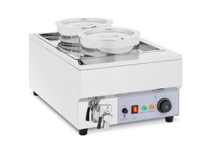 4062859107879 - Royal Catering - Suppenstation Bain Marie Speisenwärmer Edelstahl 2 x 7 l 30 - 110 °c 1500 w 4062859107879 - Royal Catering - Suppenstation Bain Marie Speisenwärmer Edelstahl 2 x 7 l 30 - 110 °c 1500 w