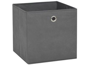 8720286087084 - Bonnevie - 4 Stk AufbewahrungsboxenWerkzeugaufbewahrung Vliesstoff 28x28x28 cm Grau vidaXL