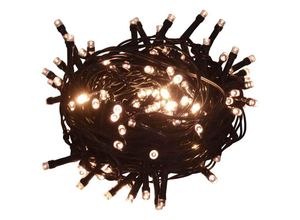 8718475594796 - Vidaxl - Lichterkette mit 400 LEDs 40 m 8 Lichteffekte Warmweiß Warm white and black