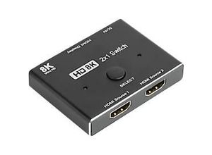4014619556441 - HDMI 21 Splitter Good Connections 2-fach direktional bis 8K inkl USB-Kabel schwarz 4014619556441 - HDMI 21 Splitter Good Connections 2-fach direktional bis 8K inkl USB-Kabel schwarz