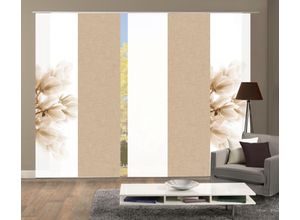 4056751488518 - Schiebegardine HOME WOHNIDEEN KESSI 5er SET Gr 1 beige (sand) B60cm H245cm Polyester Gardinen Schiebevorhang Digidruck 5er Set KESSI 4056751488518 - Schiebegardine HOME WOHNIDEEN KESSI 5er SET Gr 1 beige (sand) B60cm H245cm Polyester Gardinen Schiebevorhang Digidruck 5er Set KESSI
