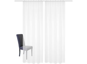 4056751421928 - Gardine HOME WOHNIDEEN DOLLY Gardinen Gr 245 cm Multifunktionsband 140 cm weiß Transparente Gardinen transparent 4056751421928 - Gardine HOME WOHNIDEEN DOLLY Gardinen Gr 245 cm Multifunktionsband 140 cm weiß Transparente Gardinen transparent