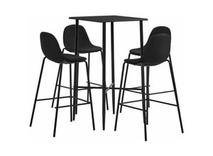 8719883839691 - Vidaxl - 5-tlg Bar-Set Stoff Schwarz Schwarz