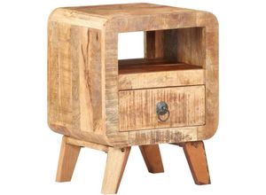 8720286105085 - Vidaxl - Nachttisch 30x30x41 cm Raues Mangoholz