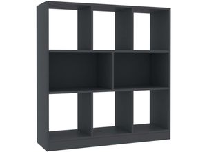 8719883673349 - Vidaxl - Bücherregal Grau 975x295x100 cm Holzwerkstoff