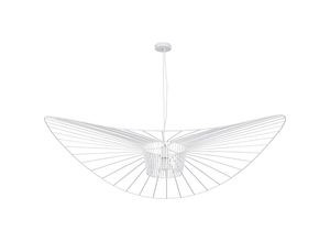 5056667056015 - Privatefloor - Deckenlampe - Hängeleuchte Pamela Design - 140cm - Vertical Weiß - 100% Metall - Weiß