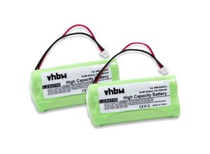 4062692317084 - 2x Akku Ersatz für 3HR-AAAU-2 für schnurlos Festnetz Telefon (700mAh 36V NiMH) - Vhbw