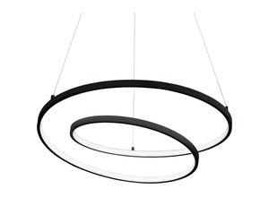 8021696269450 - Ideal Lux Lighting - led Dekorative Swirl Integrierte Pendelleuchte Schwarz 3000K