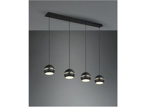 4017807503692 - Webmarketpoint - Fletcher Linear Suspension 4 schwarze kugelförmige Diffusoren Trio-Beleuchtung