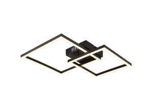 9007371453818 - Lighting - Deckenleuchte Wohnzimmerlampe Designleuchte led schwenkbar schwarz matt opal