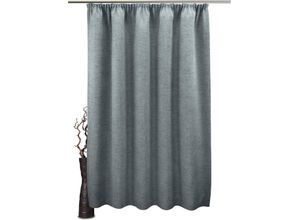 4032107357608 - Gardine VHG Rustika Gardinen Gr 235 cm Kräuselband 145 cm grau (stein) Landhaus Gardinen Deko Struktur Polyester pflegeleicht nach Maß