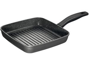 4020728504709 - Grillpfanne STONELINE Pfannen Gr Ø 26 cm + Höhe 55 cm grau Grillpfanne Aluguss-Pfannen Pfanne 26x26 cm Induktion