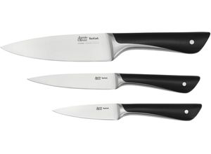 3168430341807 - Messer-Set TEFAL K267S3 Jamie Oliver Kochmesser-Sets grau (schwarz edelstahlfarben) Küchenmesser-Sets hohe Leistung unverwechselbares Design widerstandsfähiglanglebig