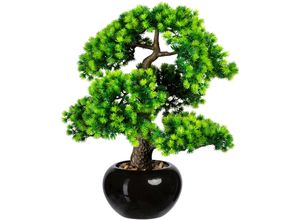 4064118072317 - Kunstbonsai CREATIV GREEN Bonsai Lärche Kunstpflanzen Gr H 48 cm 1 St grün Kunstbonsai Kunst-Bonsai Kunstpflanzen im Keramiktopf