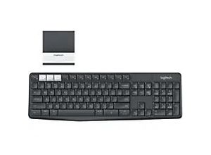 5099206066380 - K375s Multi-Device Bluetooth® Tastatur Deutsch QWERTZ Windows® Graphit Grau Weiß Spritzwassergeschützt