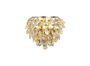 5055487427036 - Inspired Lighting - Inspired Diyas - Coniston - Wandleuchte 1 Leuchte E14 French Gold Kristall